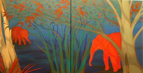 Phaptawan Suwannakudt, Elephant and the Bush, 2003. Image courtesy of the artist.